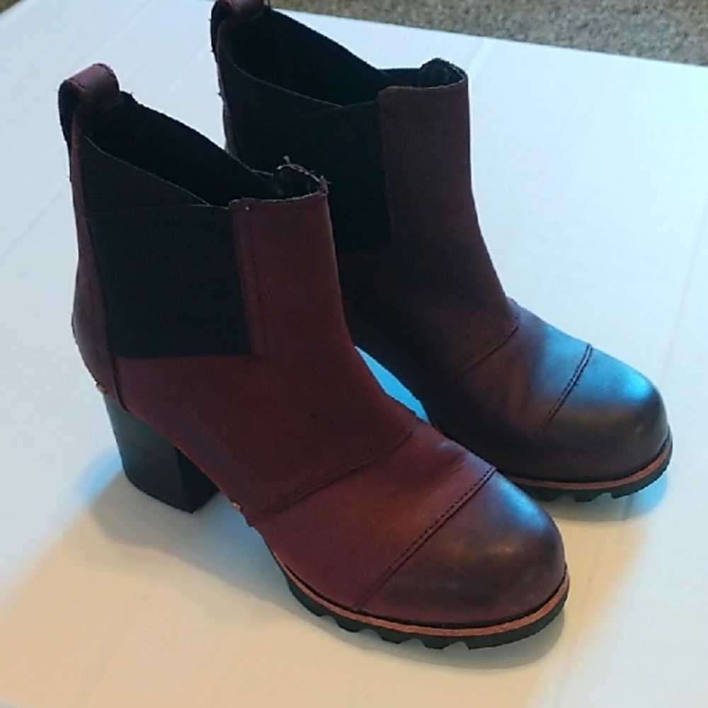 Women's Brown Ankle Boots Sorel Size 5.5
